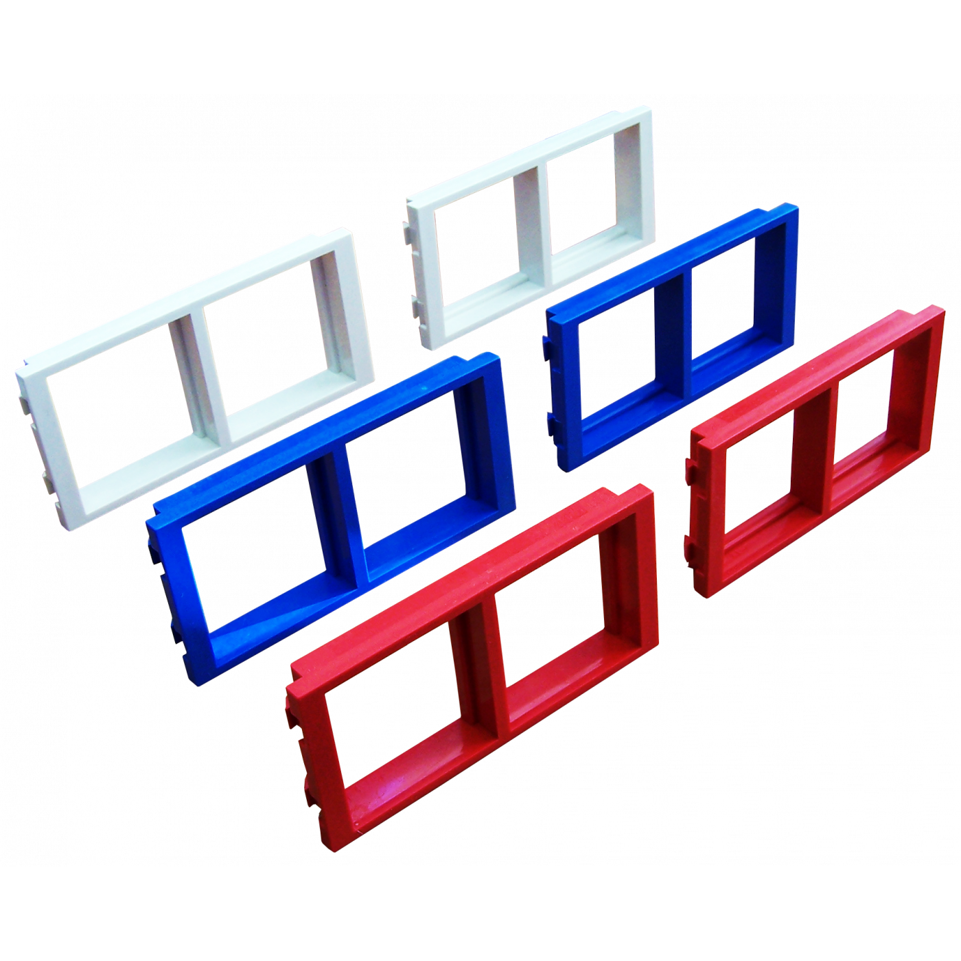 Адаптерная рамка двойная горизонтальная, для напольных башенок